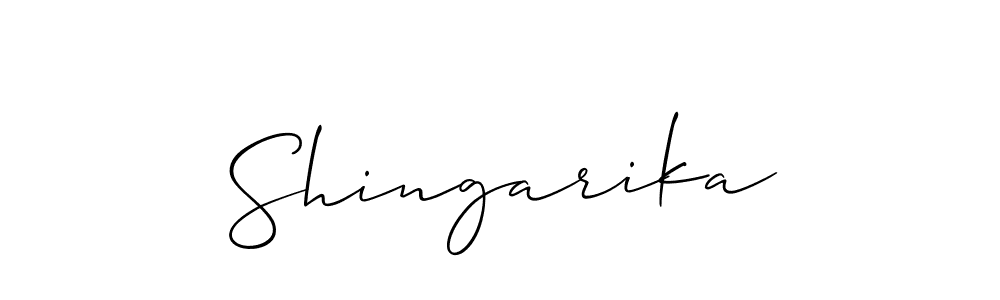 Also we have Shingarika name is the best signature style. Create professional handwritten signature collection using Allison_Script autograph style. Shingarika signature style 2 images and pictures png