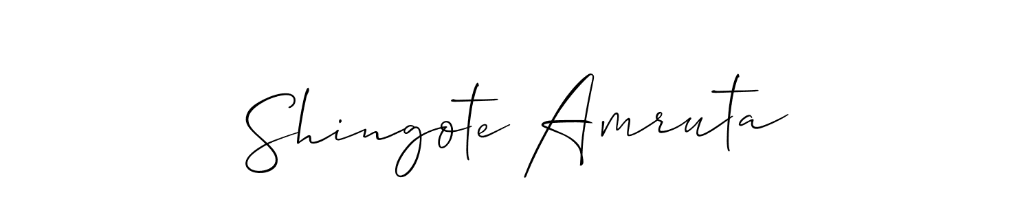 Make a short Shingote Amruta signature style. Manage your documents anywhere anytime using Allison_Script. Create and add eSignatures, submit forms, share and send files easily. Shingote Amruta signature style 2 images and pictures png