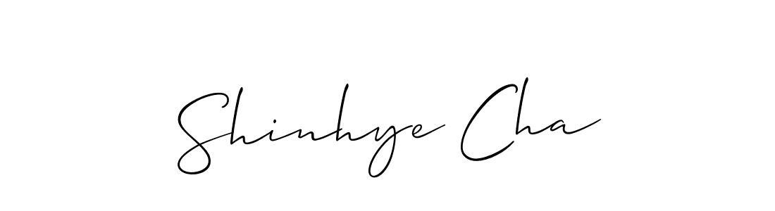 How to Draw Shinhye Cha signature style? Allison_Script is a latest design signature styles for name Shinhye Cha. Shinhye Cha signature style 2 images and pictures png