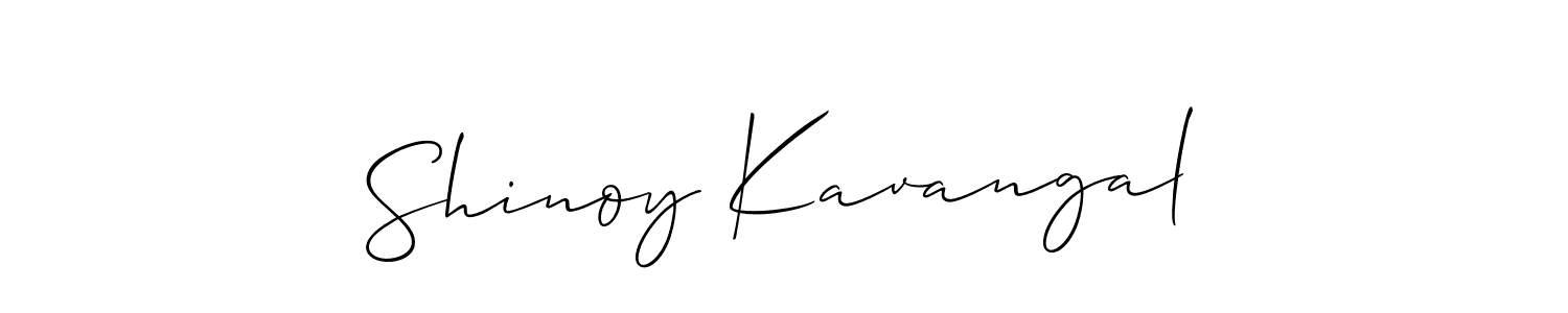 Also we have Shinoy Kavangal name is the best signature style. Create professional handwritten signature collection using Allison_Script autograph style. Shinoy Kavangal signature style 2 images and pictures png
