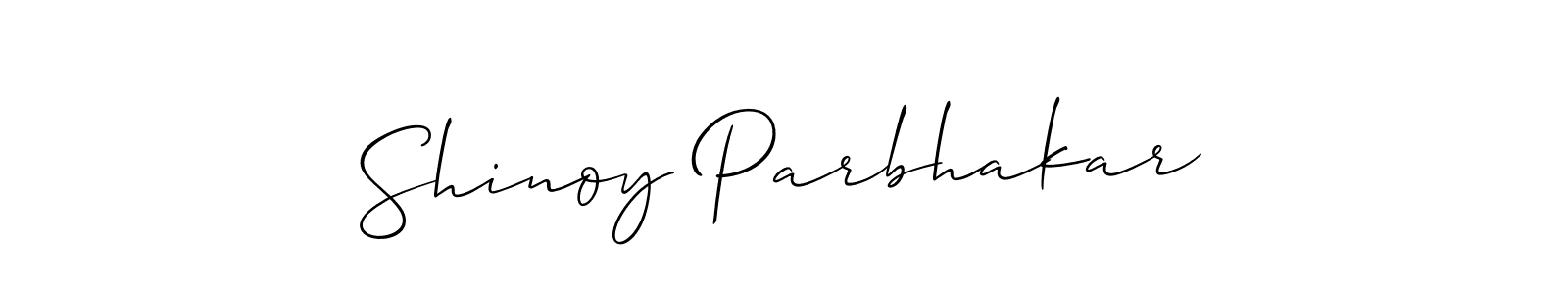 How to make Shinoy Parbhakar signature? Allison_Script is a professional autograph style. Create handwritten signature for Shinoy Parbhakar name. Shinoy Parbhakar signature style 2 images and pictures png