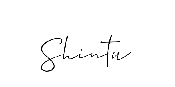 if you are searching for the best signature style for your name Shintu. so please give up your signature search. here we have designed multiple signature styles  using Allison_Script. Shintu signature style 2 images and pictures png