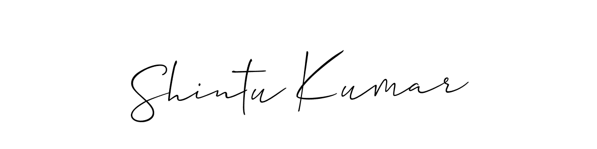 if you are searching for the best signature style for your name Shintu Kumar. so please give up your signature search. here we have designed multiple signature styles  using Allison_Script. Shintu Kumar signature style 2 images and pictures png