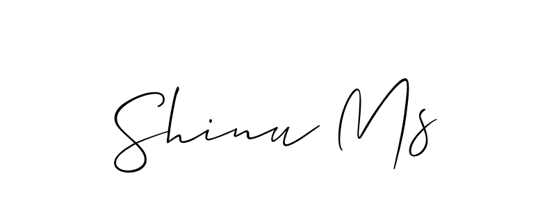 How to make Shinu Ms signature? Allison_Script is a professional autograph style. Create handwritten signature for Shinu Ms name. Shinu Ms signature style 2 images and pictures png