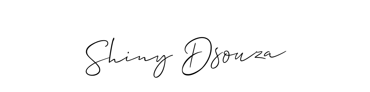 Create a beautiful signature design for name Shiny Dsouza. With this signature (Allison_Script) fonts, you can make a handwritten signature for free. Shiny Dsouza signature style 2 images and pictures png