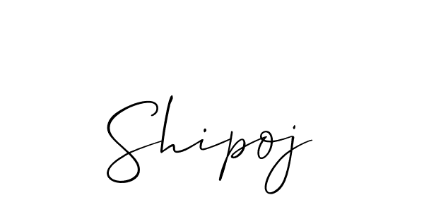 Create a beautiful signature design for name Shipoj. With this signature (Allison_Script) fonts, you can make a handwritten signature for free. Shipoj signature style 2 images and pictures png