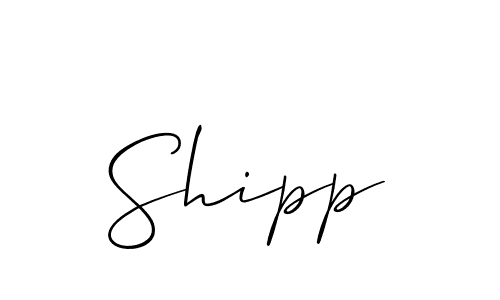 How to Draw Shipp signature style? Allison_Script is a latest design signature styles for name Shipp. Shipp signature style 2 images and pictures png