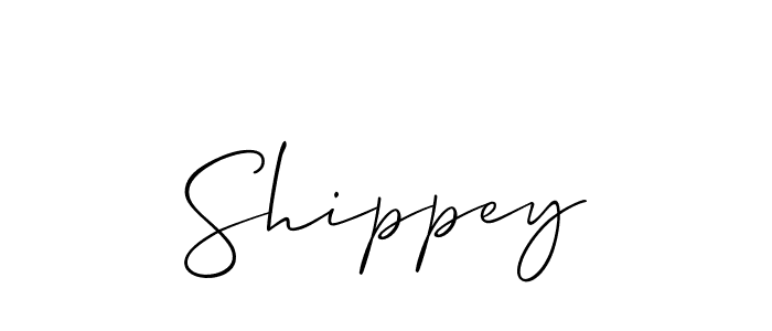 if you are searching for the best signature style for your name Shippey. so please give up your signature search. here we have designed multiple signature styles  using Allison_Script. Shippey signature style 2 images and pictures png