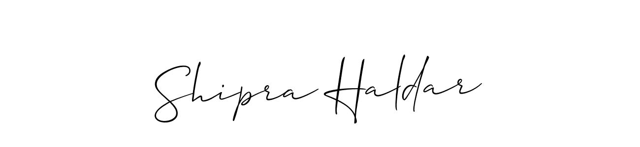 Check out images of Autograph of Shipra Haldar name. Actor Shipra Haldar Signature Style. Allison_Script is a professional sign style online. Shipra Haldar signature style 2 images and pictures png