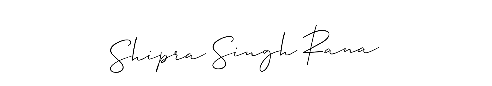 How to Draw Shipra Singh Rana signature style? Allison_Script is a latest design signature styles for name Shipra Singh Rana. Shipra Singh Rana signature style 2 images and pictures png