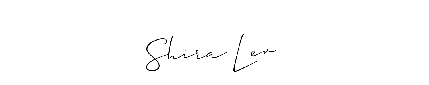 Allison_Script is a professional signature style that is perfect for those who want to add a touch of class to their signature. It is also a great choice for those who want to make their signature more unique. Get Shira Lev❤️ name to fancy signature for free. Shira Lev❤️ signature style 2 images and pictures png