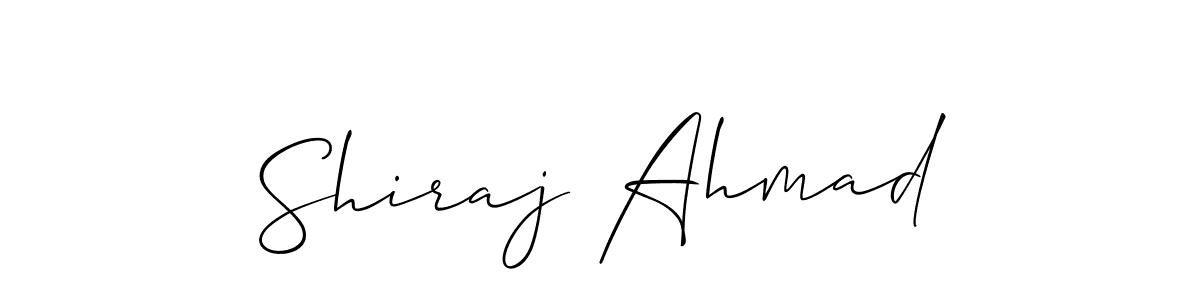 Also You can easily find your signature by using the search form. We will create Shiraj Ahmad name handwritten signature images for you free of cost using Allison_Script sign style. Shiraj Ahmad signature style 2 images and pictures png
