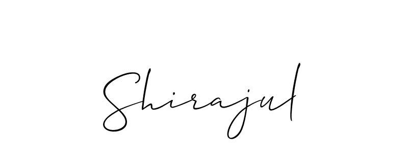 Make a short Shirajul signature style. Manage your documents anywhere anytime using Allison_Script. Create and add eSignatures, submit forms, share and send files easily. Shirajul signature style 2 images and pictures png