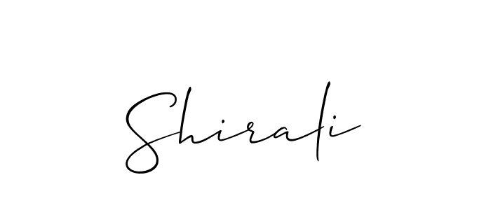 You should practise on your own different ways (Allison_Script) to write your name (Shirali) in signature. don't let someone else do it for you. Shirali signature style 2 images and pictures png