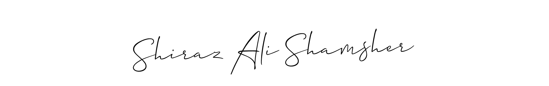 How to Draw Shiraz Ali Shamsher signature style? Allison_Script is a latest design signature styles for name Shiraz Ali Shamsher. Shiraz Ali Shamsher signature style 2 images and pictures png