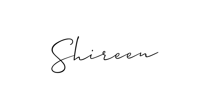 Allison_Script is a professional signature style that is perfect for those who want to add a touch of class to their signature. It is also a great choice for those who want to make their signature more unique. Get Shireen name to fancy signature for free. Shireen signature style 2 images and pictures png