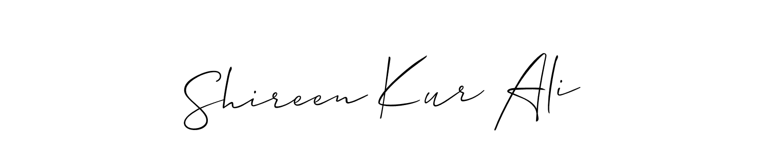 Check out images of Autograph of Shireen Kur Ali name. Actor Shireen Kur Ali Signature Style. Allison_Script is a professional sign style online. Shireen Kur Ali signature style 2 images and pictures png