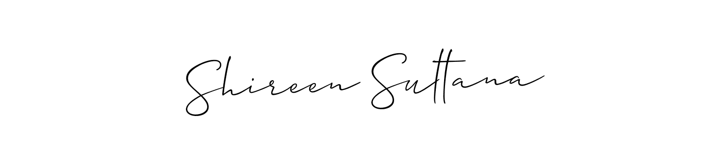 How to make Shireen Sultana signature? Allison_Script is a professional autograph style. Create handwritten signature for Shireen Sultana name. Shireen Sultana signature style 2 images and pictures png