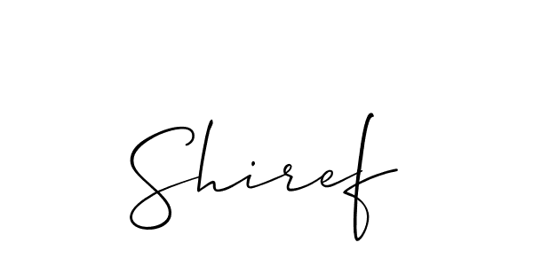 Make a beautiful signature design for name Shiref. Use this online signature maker to create a handwritten signature for free. Shiref signature style 2 images and pictures png