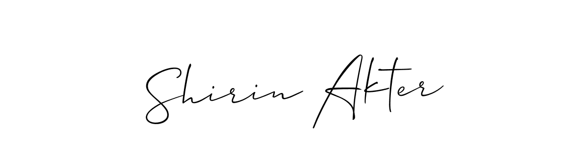if you are searching for the best signature style for your name Shirin Akter. so please give up your signature search. here we have designed multiple signature styles  using Allison_Script. Shirin Akter signature style 2 images and pictures png