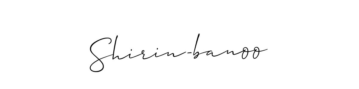 Make a beautiful signature design for name Shirin-banoo. Use this online signature maker to create a handwritten signature for free. Shirin-banoo signature style 2 images and pictures png