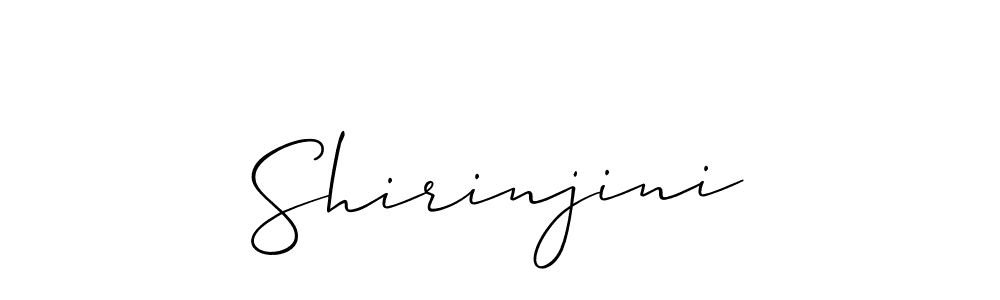 Also You can easily find your signature by using the search form. We will create Shirinjini name handwritten signature images for you free of cost using Allison_Script sign style. Shirinjini signature style 2 images and pictures png