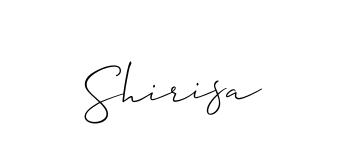 Make a beautiful signature design for name Shirisa. Use this online signature maker to create a handwritten signature for free. Shirisa signature style 2 images and pictures png