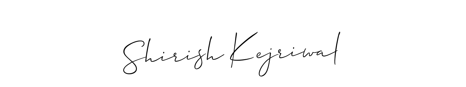 Similarly Allison_Script is the best handwritten signature design. Signature creator online .You can use it as an online autograph creator for name Shirish Kejriwal. Shirish Kejriwal signature style 2 images and pictures png