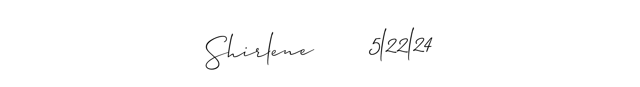 Best and Professional Signature Style for Shirlene       5l22l24. Allison_Script Best Signature Style Collection. Shirlene       5l22l24 signature style 2 images and pictures png