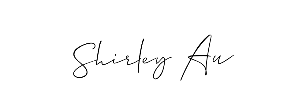 Allison_Script is a professional signature style that is perfect for those who want to add a touch of class to their signature. It is also a great choice for those who want to make their signature more unique. Get Shirley Au name to fancy signature for free. Shirley Au signature style 2 images and pictures png