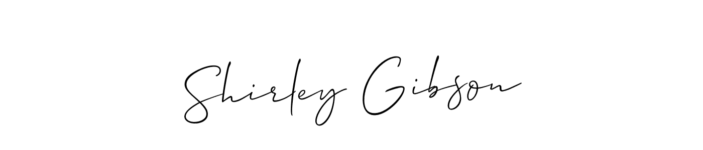 Shirley Gibson stylish signature style. Best Handwritten Sign (Allison_Script) for my name. Handwritten Signature Collection Ideas for my name Shirley Gibson. Shirley Gibson signature style 2 images and pictures png