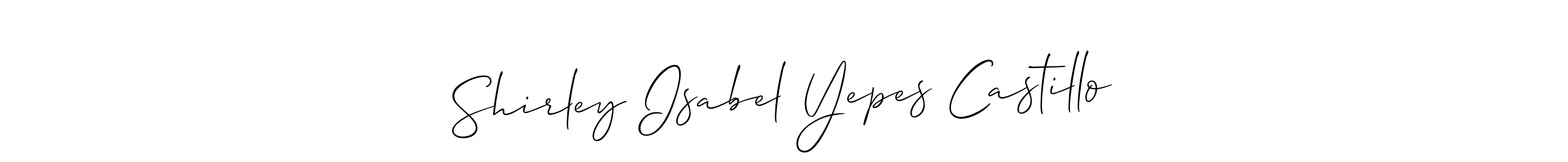 This is the best signature style for the Shirley Isabel Yepes Castillo name. Also you like these signature font (Allison_Script). Mix name signature. Shirley Isabel Yepes Castillo signature style 2 images and pictures png