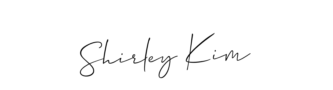 Make a beautiful signature design for name Shirley Kim. With this signature (Allison_Script) style, you can create a handwritten signature for free. Shirley Kim signature style 2 images and pictures png