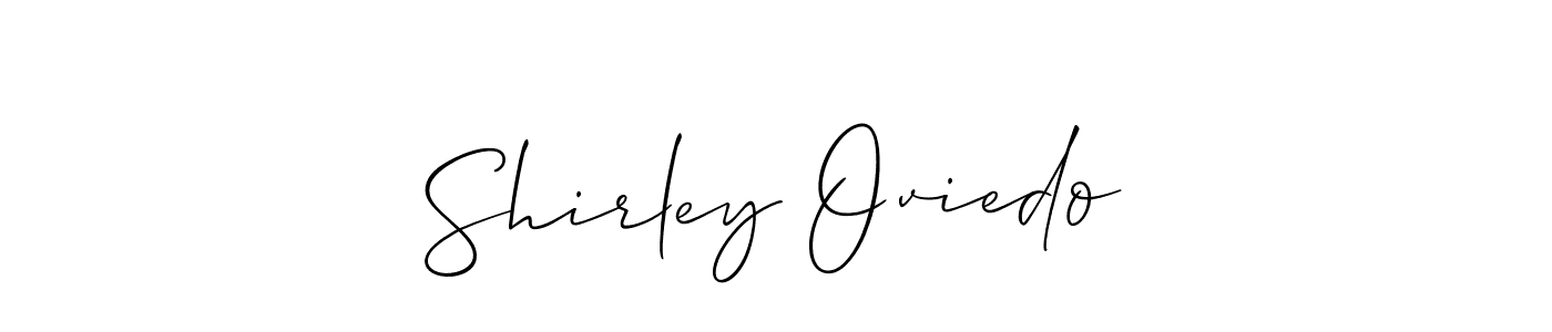 Shirley Oviedo stylish signature style. Best Handwritten Sign (Allison_Script) for my name. Handwritten Signature Collection Ideas for my name Shirley Oviedo. Shirley Oviedo signature style 2 images and pictures png