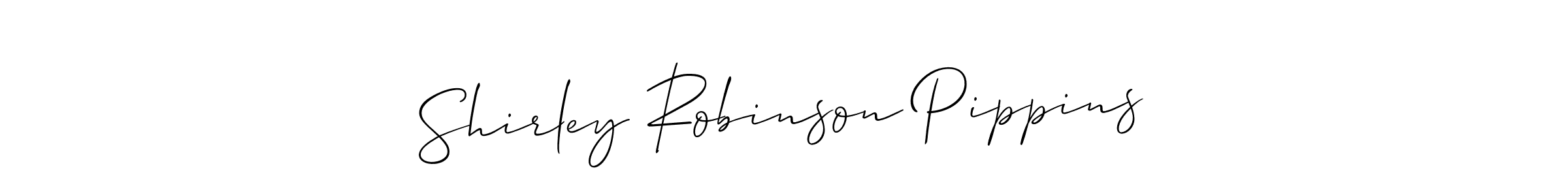 The best way (Allison_Script) to make a short signature is to pick only two or three words in your name. The name Shirley Robinson Pippins include a total of six letters. For converting this name. Shirley Robinson Pippins signature style 2 images and pictures png