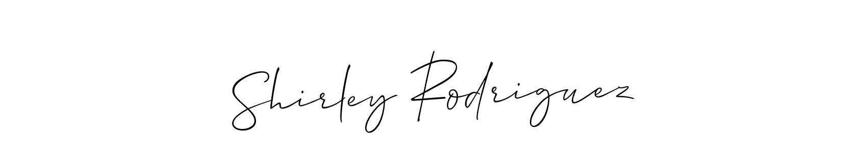 Design your own signature with our free online signature maker. With this signature software, you can create a handwritten (Allison_Script) signature for name Shirley Rodriguez. Shirley Rodriguez signature style 2 images and pictures png