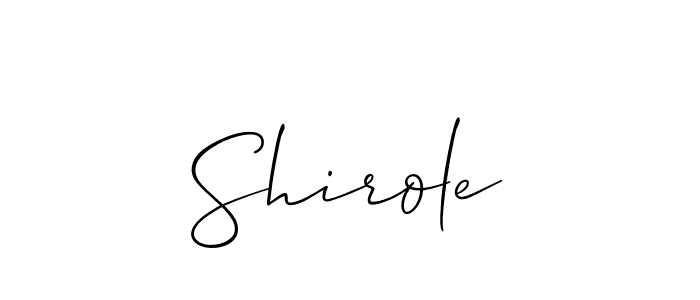 if you are searching for the best signature style for your name Shirole. so please give up your signature search. here we have designed multiple signature styles  using Allison_Script. Shirole signature style 2 images and pictures png