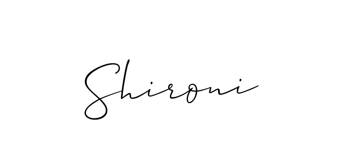 Best and Professional Signature Style for Shironi. Allison_Script Best Signature Style Collection. Shironi signature style 2 images and pictures png