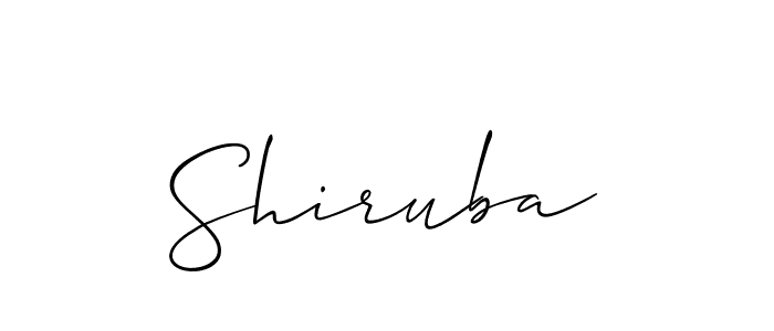 Make a beautiful signature design for name Shiruba. Use this online signature maker to create a handwritten signature for free. Shiruba signature style 2 images and pictures png