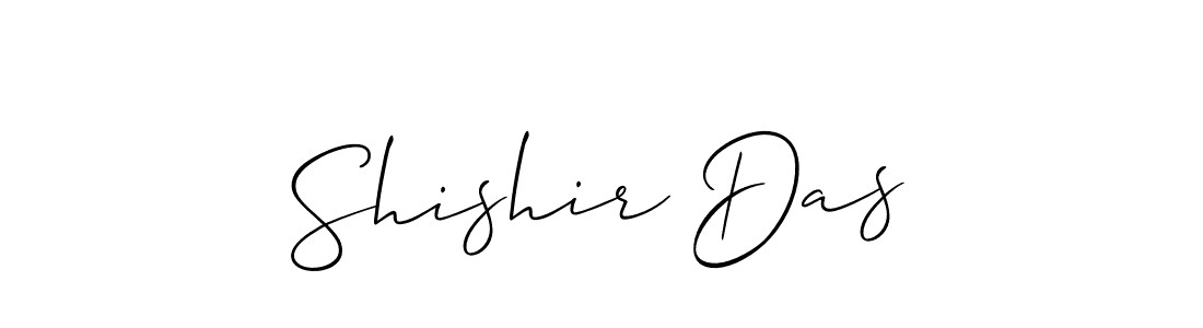 Design your own signature with our free online signature maker. With this signature software, you can create a handwritten (Allison_Script) signature for name Shishir Das. Shishir Das signature style 2 images and pictures png