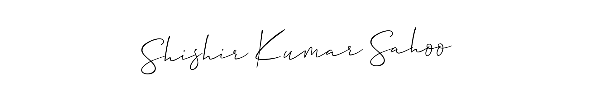 You should practise on your own different ways (Allison_Script) to write your name (Shishir Kumar Sahoo) in signature. don't let someone else do it for you. Shishir Kumar Sahoo signature style 2 images and pictures png