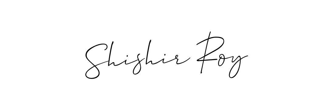 How to make Shishir Roy name signature. Use Allison_Script style for creating short signs online. This is the latest handwritten sign. Shishir Roy signature style 2 images and pictures png