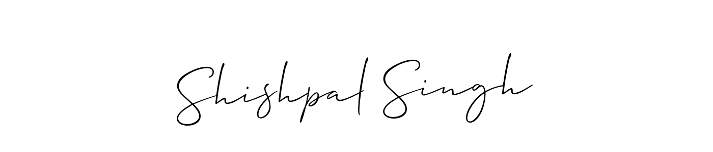 Make a beautiful signature design for name Shishpal Singh. With this signature (Allison_Script) style, you can create a handwritten signature for free. Shishpal Singh signature style 2 images and pictures png