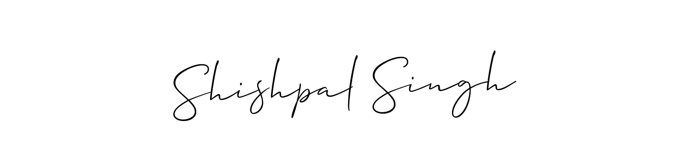 The best way (Allison_Script) to make a short signature is to pick only two or three words in your name. The name Shishpal Singh include a total of six letters. For converting this name. Shishpal Singh signature style 2 images and pictures png