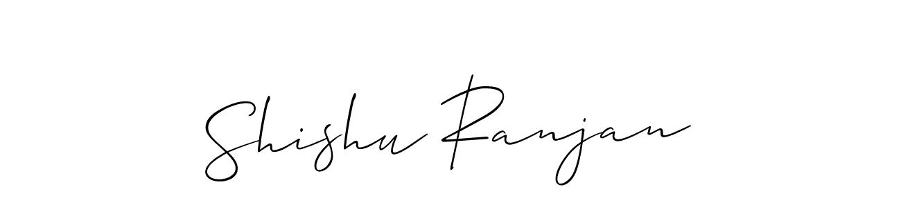 Also we have Shishu Ranjan name is the best signature style. Create professional handwritten signature collection using Allison_Script autograph style. Shishu Ranjan signature style 2 images and pictures png