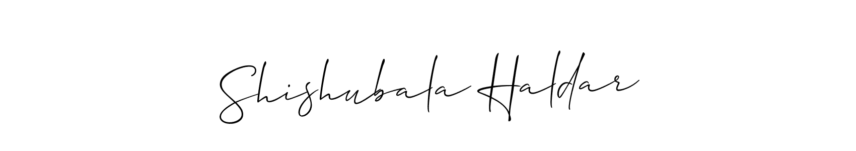 Check out images of Autograph of Shishubala Haldar name. Actor Shishubala Haldar Signature Style. Allison_Script is a professional sign style online. Shishubala Haldar signature style 2 images and pictures png