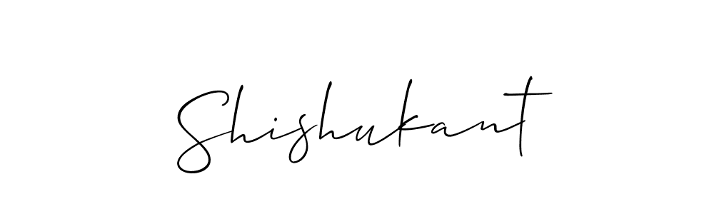 How to make Shishukant signature? Allison_Script is a professional autograph style. Create handwritten signature for Shishukant name. Shishukant signature style 2 images and pictures png
