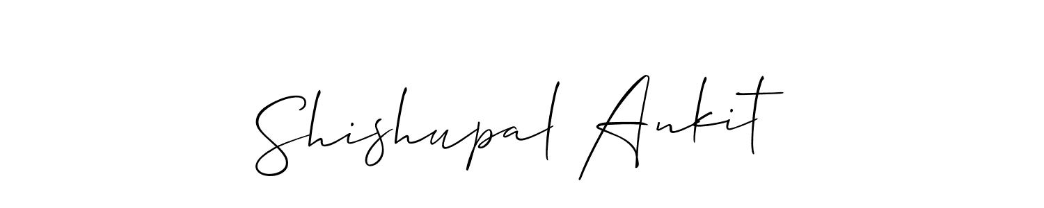 Also You can easily find your signature by using the search form. We will create Shishupal Ankit name handwritten signature images for you free of cost using Allison_Script sign style. Shishupal Ankit signature style 2 images and pictures png