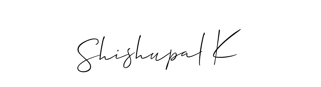 Make a beautiful signature design for name Shishupal K. With this signature (Allison_Script) style, you can create a handwritten signature for free. Shishupal K signature style 2 images and pictures png