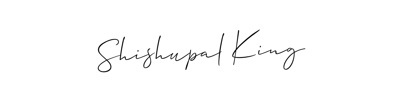 How to make Shishupal King name signature. Use Allison_Script style for creating short signs online. This is the latest handwritten sign. Shishupal King signature style 2 images and pictures png